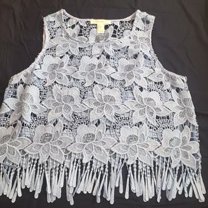 Forever 21 blue blouse